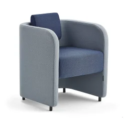 Nojatuoli COMFY Jalat, villakangas, taivaansininen/laivastonsininen