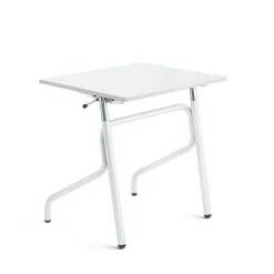 Oppilaspöytä ADJUST Korkeussäädettävä, 700x600 mm, korkeapainelaminaatti HPL, valkoinen, valkoinen