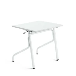 Oppilaspöytä ADJUST Korkeussäädettävä, 700x600 mm, korkeapainelaminaatti HPL, valkoinen, valkoinen