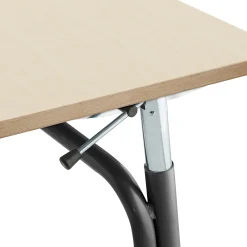 Oppilaspöytä ADJUST Korkeussäädettävä, 700x600 mm, korkeapainelaminaatti HPL, koivu, antrasiitinharmaa