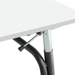 Oppilaspöytä ADJUST Korkeussäädettävä, 700x600 mm, korkeapainelaminaatti HPL, valkoinen, antrasiitinharmaa