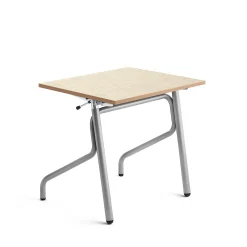 Oppilaspöytä ADJUST Korkeussäädettävä, 700x600 mm, linoleumi, beige, hopeanharmaa