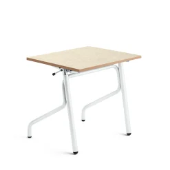 Oppilaspöytä ADJUST Korkeussäädettävä, 700x600 mm, linoleumi, beige, valkoinen