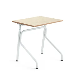 Oppilaspöytä ADJUST Korkeussäädettävä, 700x600 mm, linoleumi, beige, valkoinen