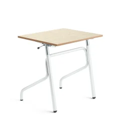 Oppilaspöytä ADJUST Korkeussäädettävä, 700x600 mm, linoleumi, beige, valkoinen