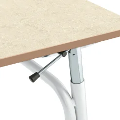Oppilaspöytä ADJUST Korkeussäädettävä, 700x600 mm, linoleumi, beige, valkoinen