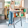 Oppilaspöytä ADJUST Korkeussäädettävä, 700x600 mm, linoleumi, harmaa, antrasiitinharmaa