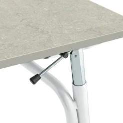 Oppilaspöytä ADJUST Korkeussäädettävä, 700x600 mm, linoleumi, harmaa, valkoinen