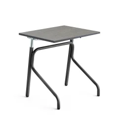 Oppilaspöytä ADJUST Korkeussäädettävä, 700x600 mm, linoleumi, tummanharmaa, antrasiitinharmaa