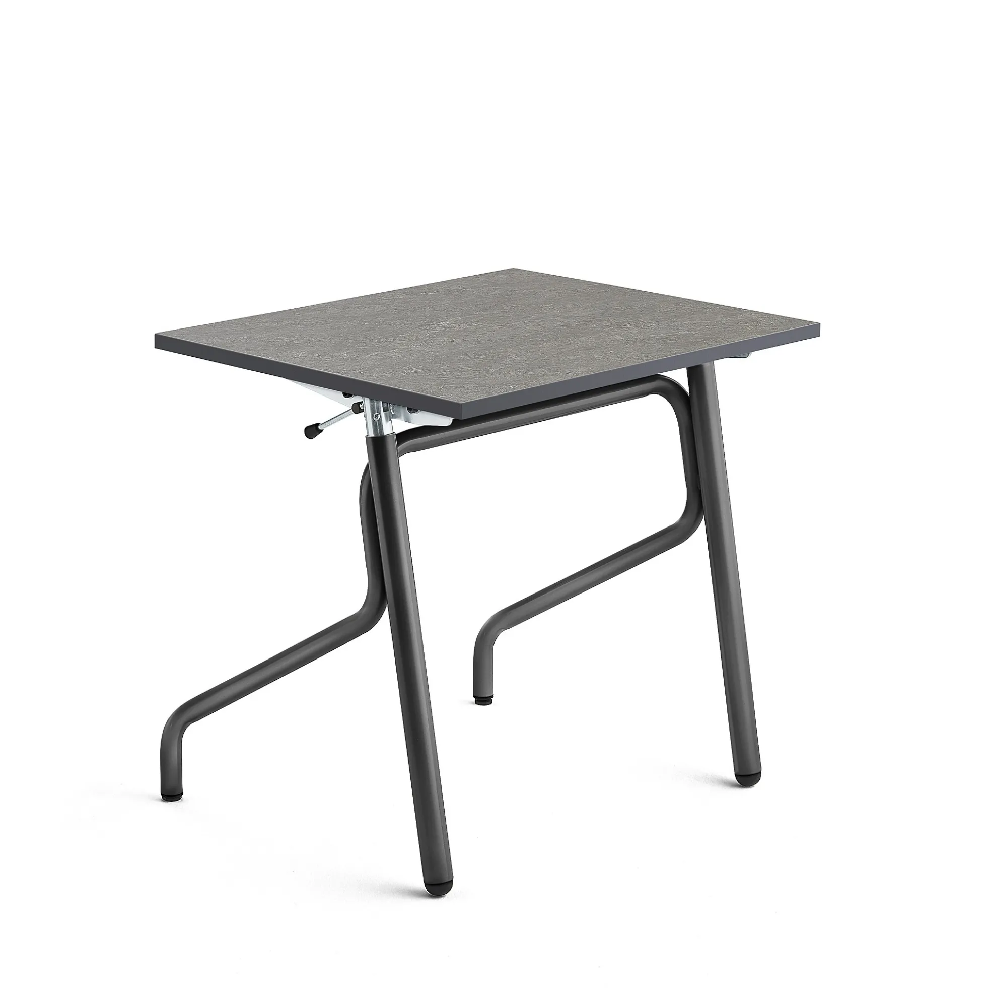 Oppilaspöytä ADJUST Korkeussäädettävä, 700x600 mm, linoleumi, tummanharmaa, antrasiitinharmaa