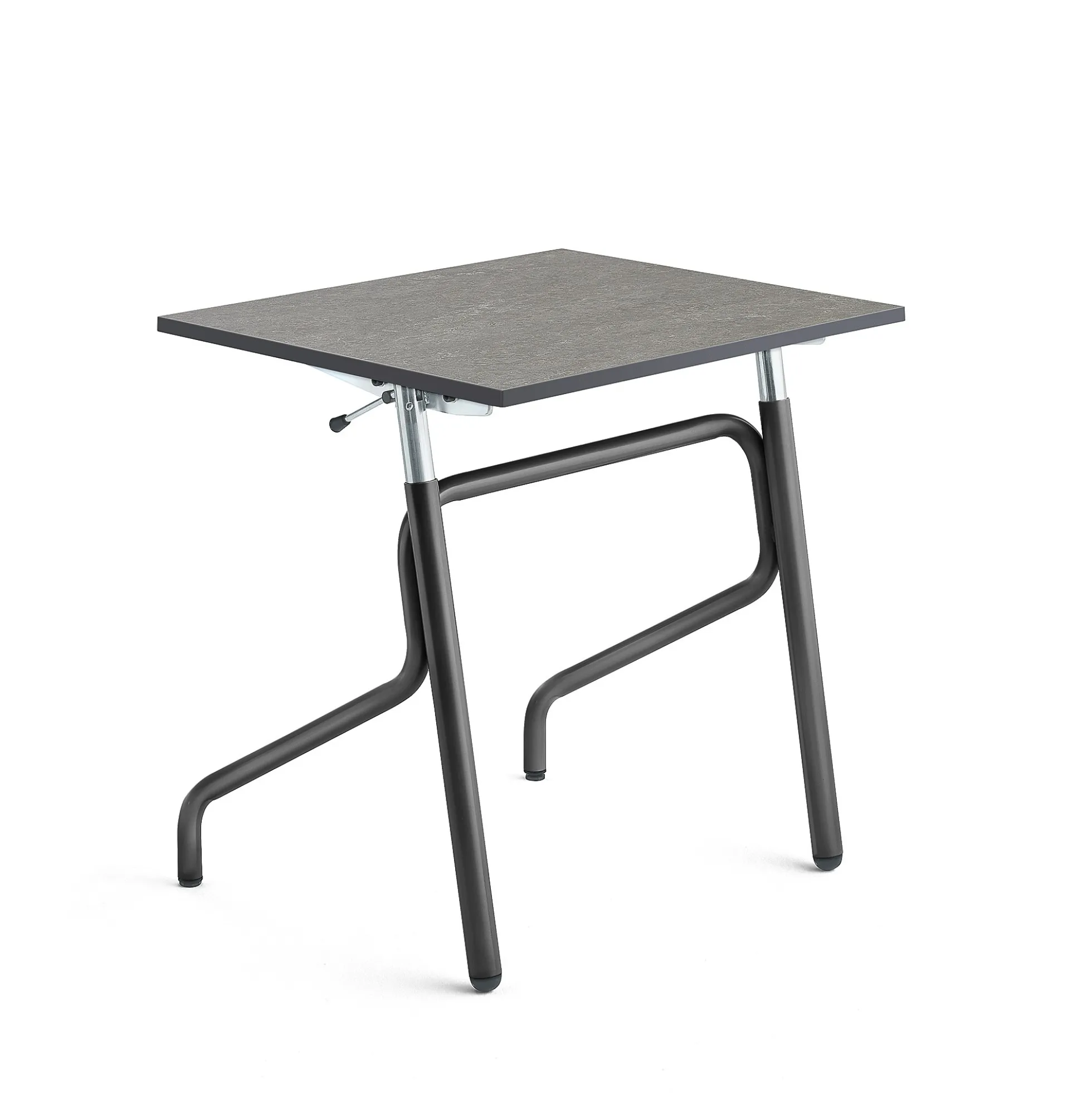 Oppilaspöytä ADJUST Korkeussäädettävä, 700x600 mm, linoleumi, tummanharmaa, antrasiitinharmaa