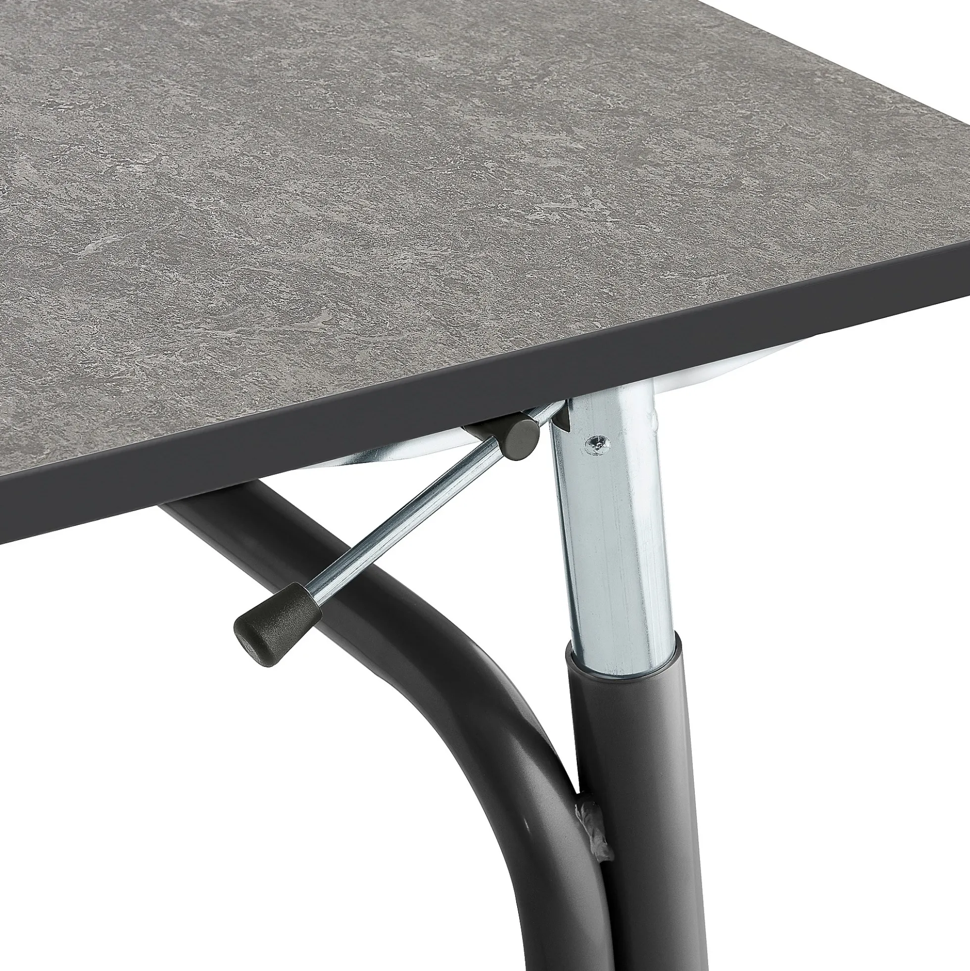 Oppilaspöytä ADJUST Korkeussäädettävä, 700x600 mm, linoleumi, tummanharmaa, antrasiitinharmaa