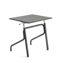 Oppilaspöytä ADJUST Korkeussäädettävä, 700x600 mm, linoleumi, tummanharmaa, antrasiitinharmaa
