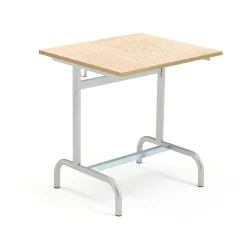 Oppilaspöytä 180 Hopeanharmaa, beige linoleumi