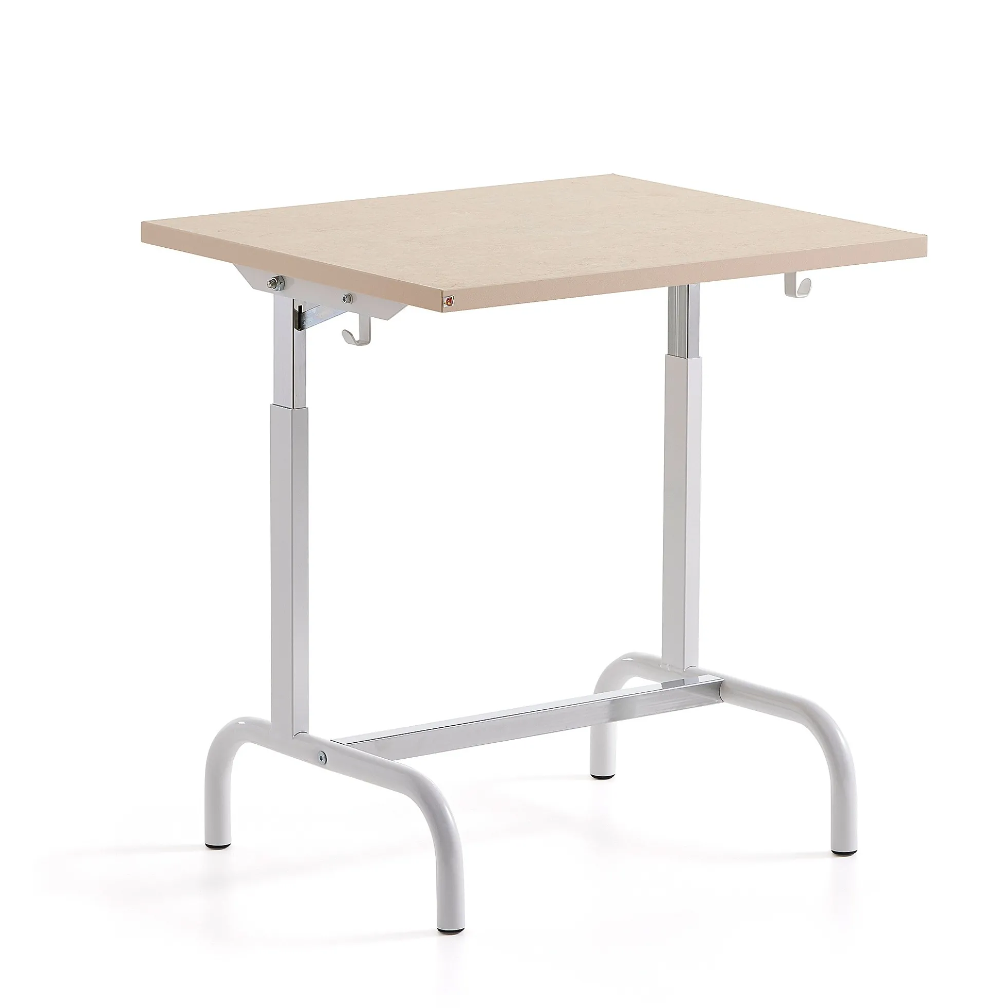 Oppilaspöytä 182 Linoleumi, valkoinen/beige