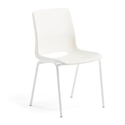 Oppilastuoli ANA Istuinkorkeus: 450 mm, valkoinen/valkoinen