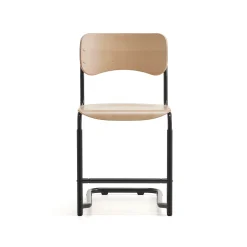 Oppilastuoli ELEVATE Säädettävä korkeus 460–640 mm, antrasiitti/koivu