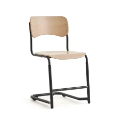 Oppilastuoli ELEVATE Säädettävä korkeus 460–640 mm, antrasiitti/koivu