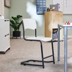 Oppilastuoli ELEVATE Säädettävä korkeus 460–640 mm, antrasiitti/valkoinen