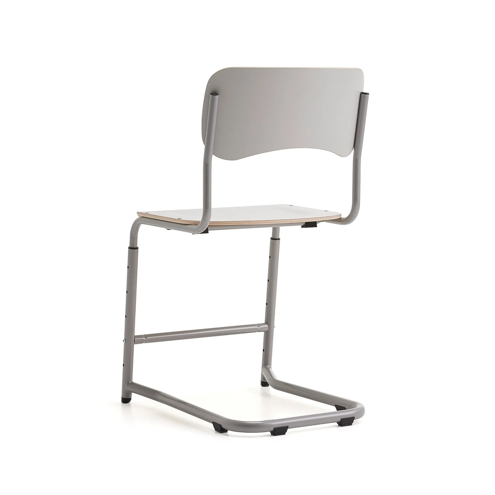Oppilastuoli ELEVATE Säädettävä korkeus 460–640 mm, hopea/harmaa