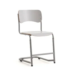 Oppilastuoli ELEVATE Säädettävä korkeus 460–640 mm, hopea/harmaa
