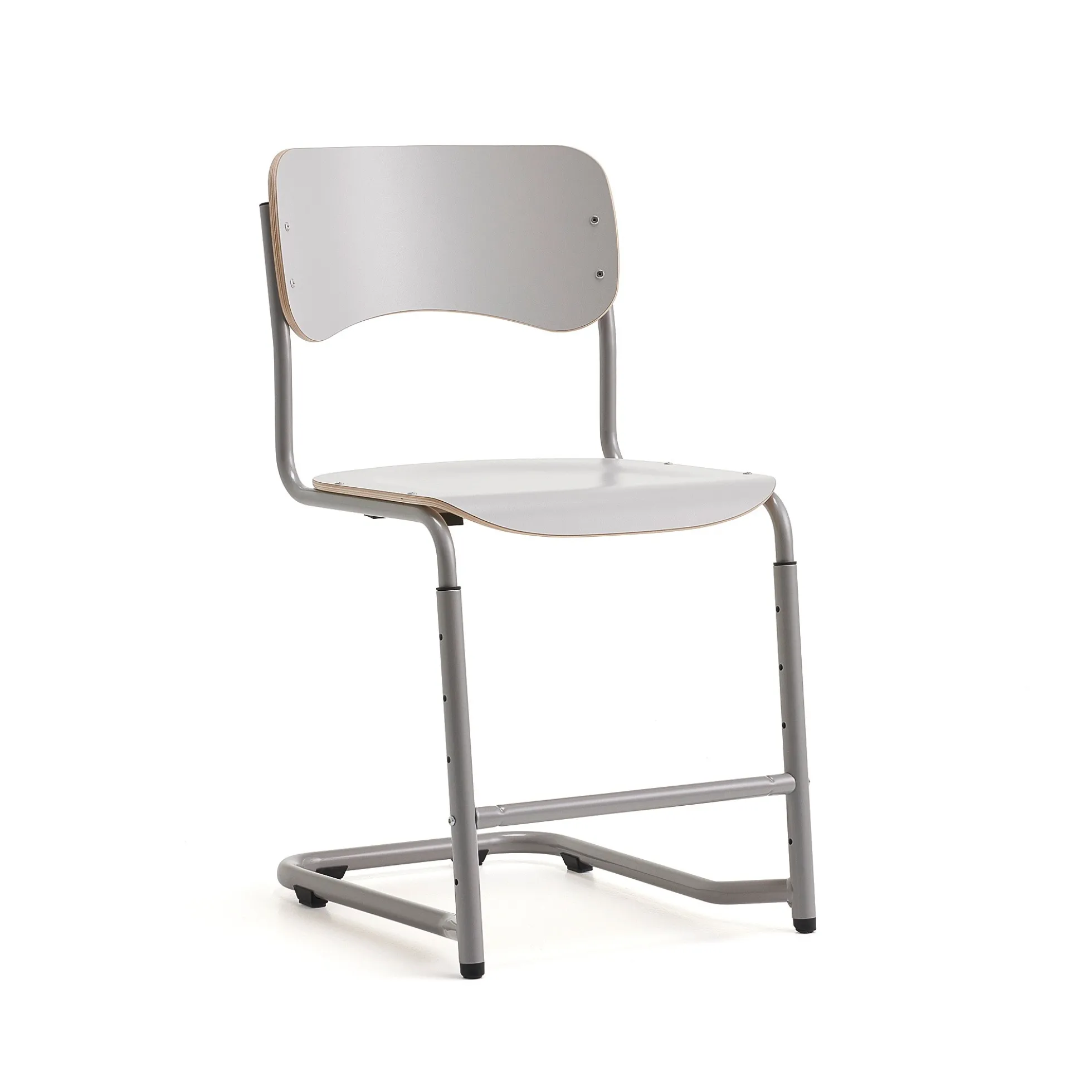 Oppilastuoli ELEVATE Säädettävä korkeus 460–640 mm, hopea/harmaa