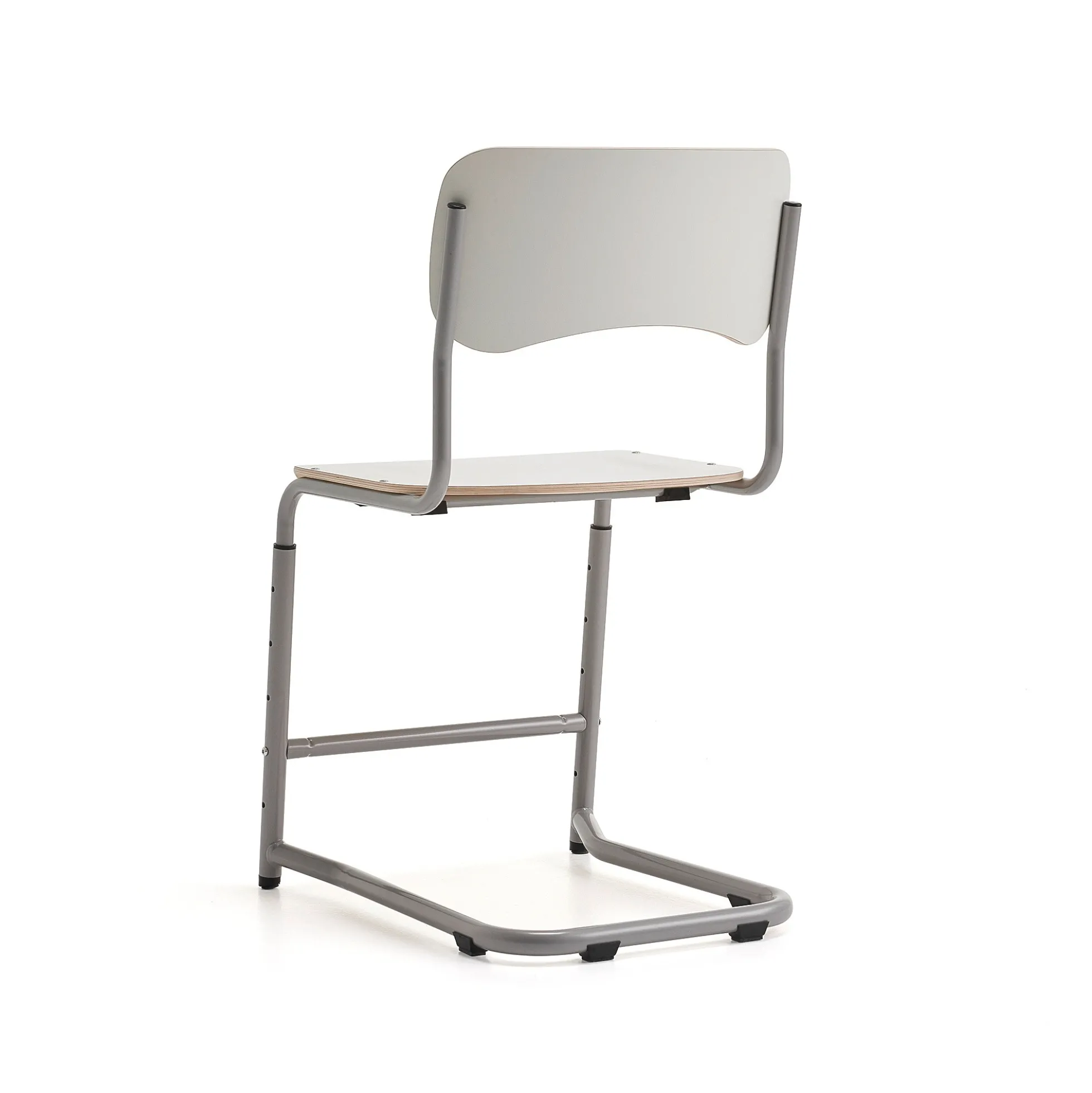 Oppilastuoli ELEVATE Säädettävä korkeus 460–640 mm, hopea/valkoinen
