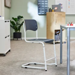 Oppilastuoli ELEVATE Säädettävä korkeus 460–640 mm, valkoinen/antrasiitti