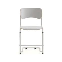 Oppilastuoli ELEVATE Säädettävä korkeus 460–640 mm, valkoinen/harmaa