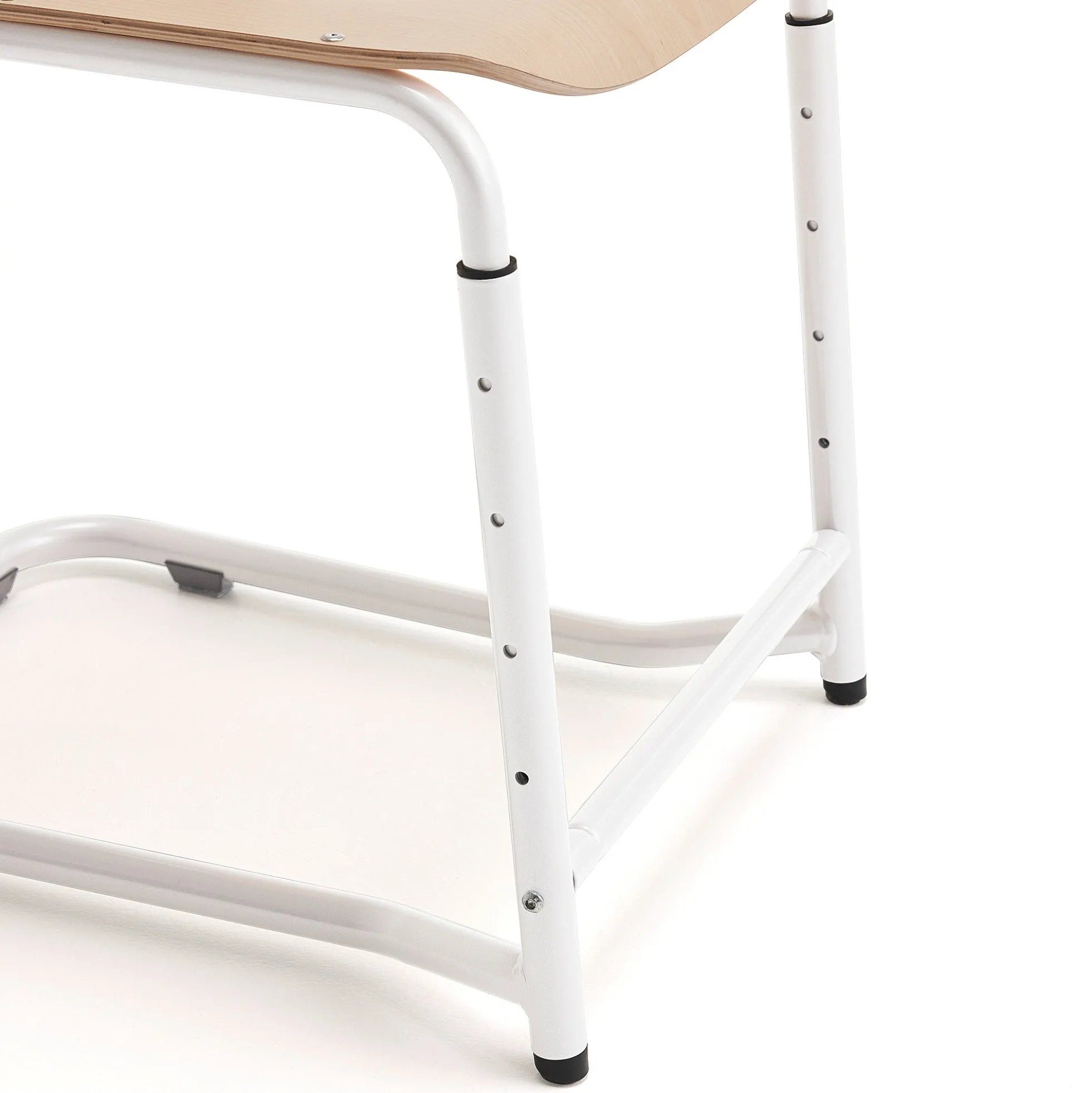 Oppilastuoli ELEVATE Säädettävä korkeus 460–640 mm, valkoinen/harmaa