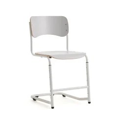 Oppilastuoli ELEVATE Säädettävä korkeus 460–640 mm, valkoinen/harmaa