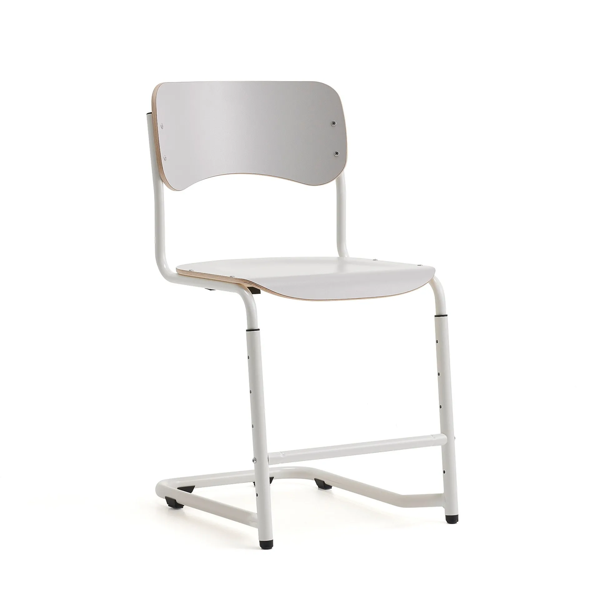 Oppilastuoli ELEVATE Säädettävä korkeus 460–640 mm, valkoinen/harmaa