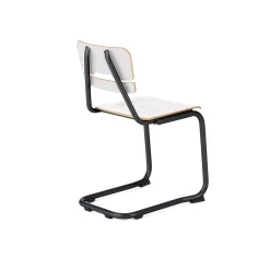 Oppilastuoli LEGERE II Istuinkorkeus 450 mm, antrasiitinharmaa, valkoinen
