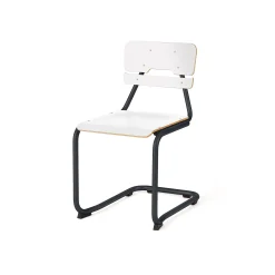 Oppilastuoli LEGERE II Istuinkorkeus 450 mm, antrasiitinharmaa, valkoinen