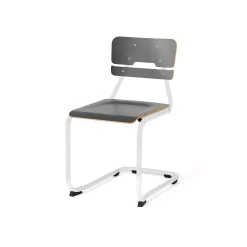 Oppilastuoli LEGERE II Istuinkorkeus 450 mm, valkoinen, antrasiitinharmaa
