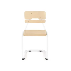 Oppilastuoli LEGERE II Istuinkorkeus 450 mm, valkoinen, koivu