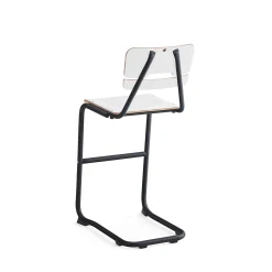 Oppilastuoli LEGERE I Istuinkorkeus 650 mm, antrasiitinharmaa, valkoinen
