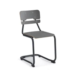 Oppilastuoli LEGERE I Istuinkorkeus 450 mm, antrasiitinharmaa, antrasiitinharmaa