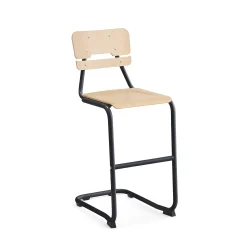 Oppilastuoli LEGERE I Istuinkorkeus 650 mm, antrasiitinharmaa, koivu