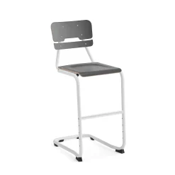 Oppilastuoli LEGERE I Istuinkorkeus 650 mm, valkoinen, antrasiitinharmaa