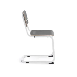 Oppilastuoli LEGERE I Istuinkorkeus 450 mm, valkoinen, antrasiitinharmaa