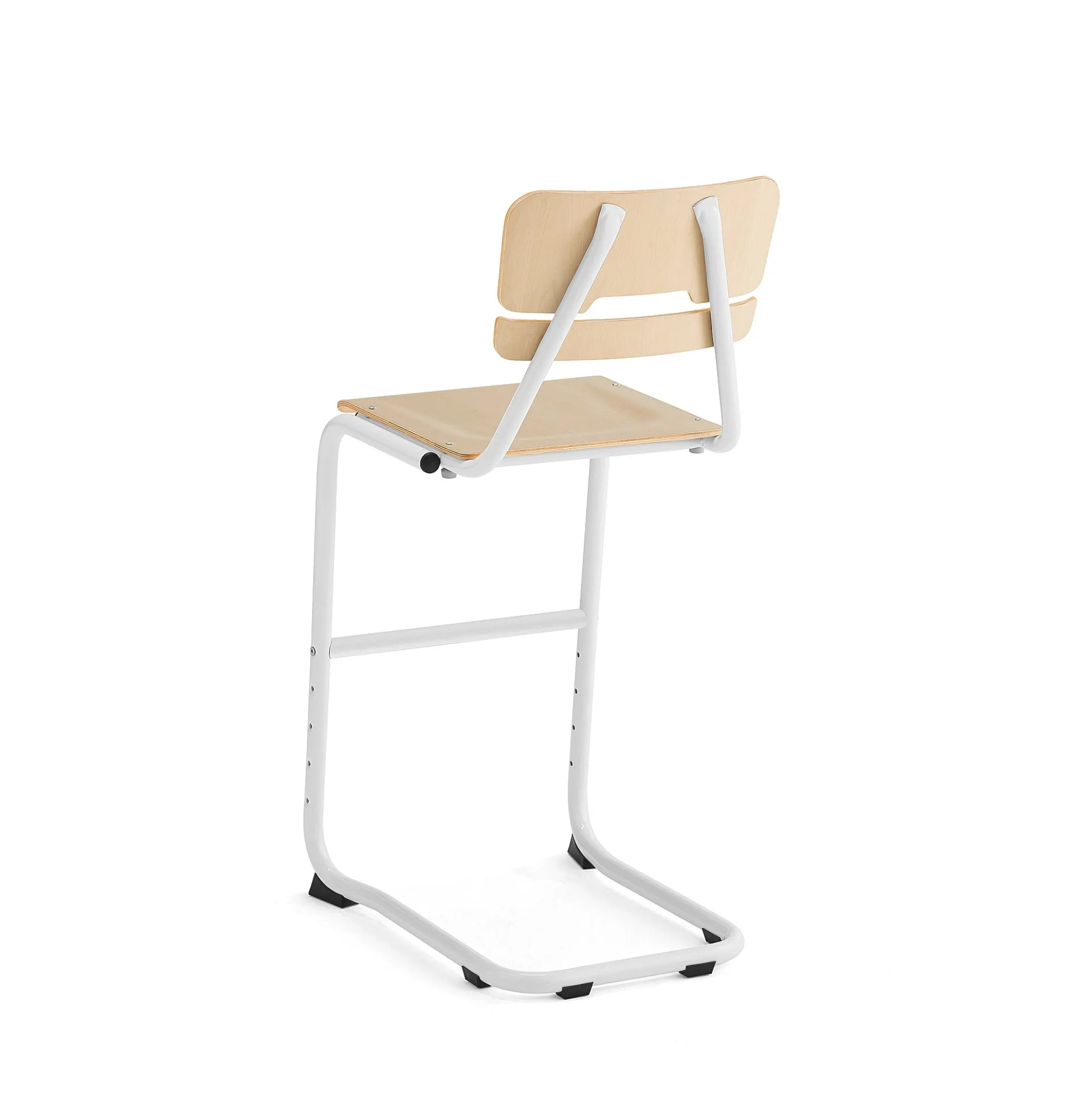 Oppilastuoli LEGERE I Istuinkorkeus 650 mm, valkoinen, koivu