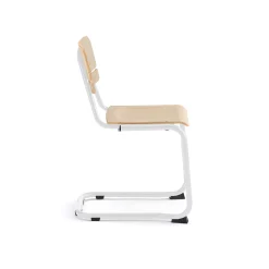 Oppilastuoli LEGERE I Istuinkorkeus 450 mm, valkoinen, koivu