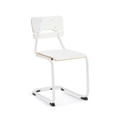 Oppilastuoli LEGERE I Istuinkorkeus 450 mm, valkoinen, valkoinen