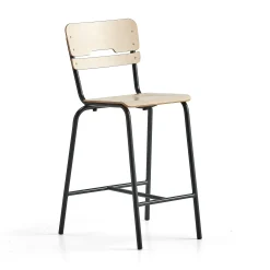 Oppilastuoli SCIENTIA Korkeus: 650 mm, antrasiitinharmaa/koivu