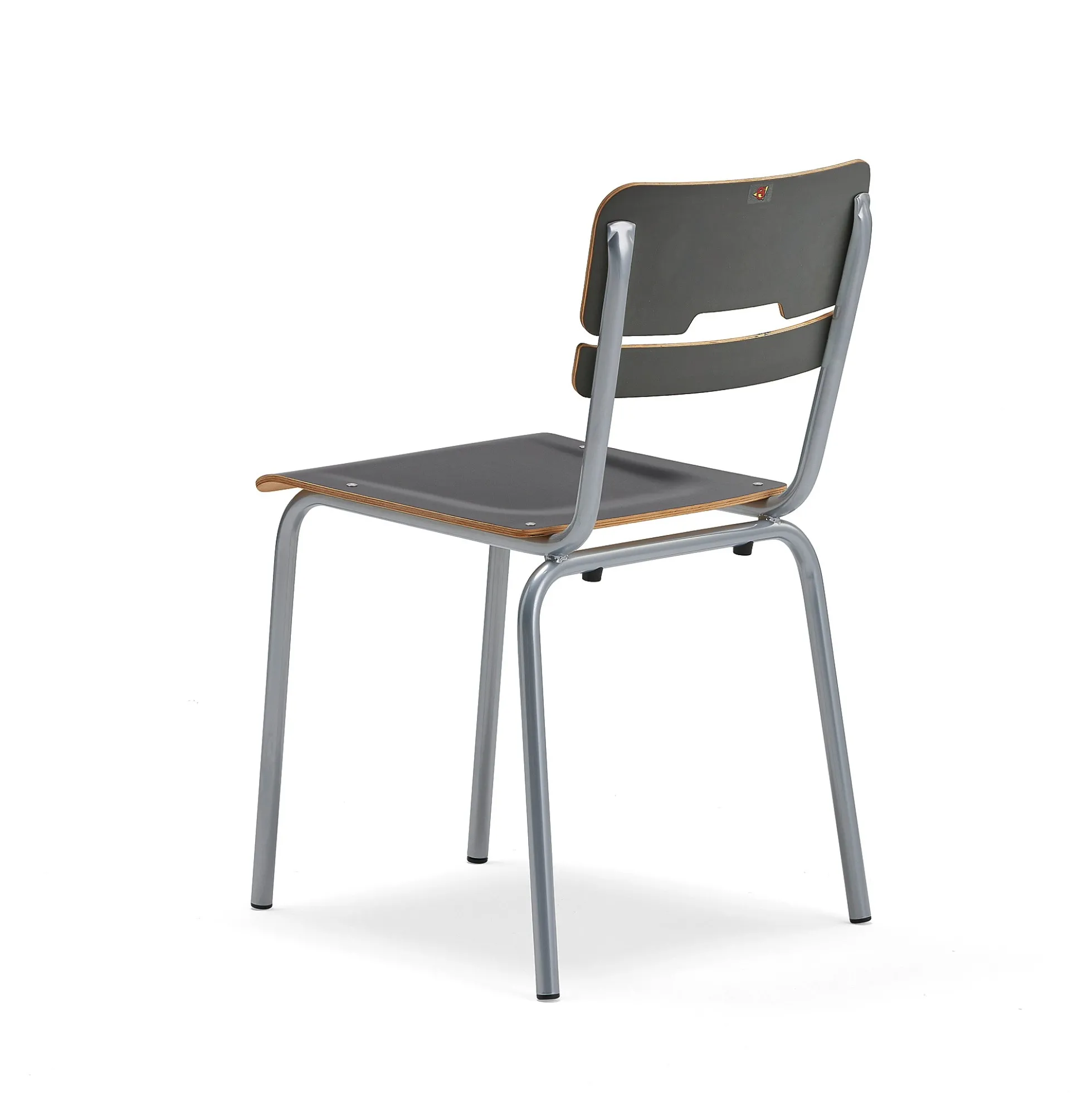 Oppilastuoli SCIENTIA Leveä istuin, korkeus: 460 mm, hopeanharmaa/antrasiitinharmaa