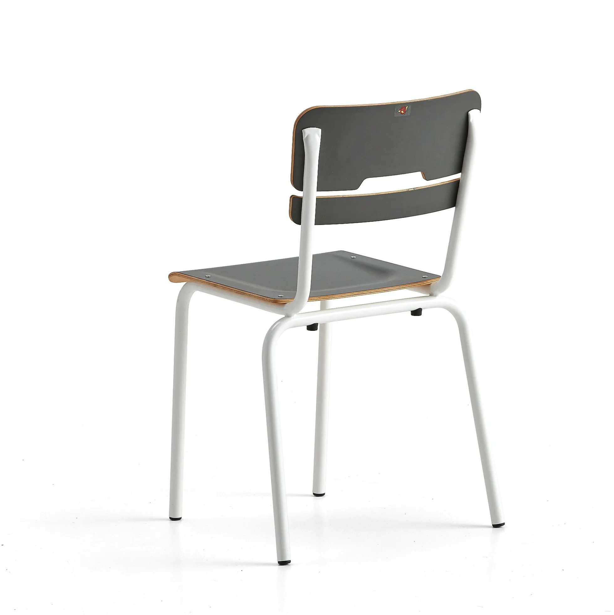 Oppilastuoli SCIENTIA Matala istuin, korkeus: 460 mm, valkoinen/antrasiitinharmaa