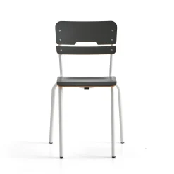 Oppilastuoli SCIENTIA Matala istuin, korkeus: 460 mm, valkoinen/antrasiitinharmaa