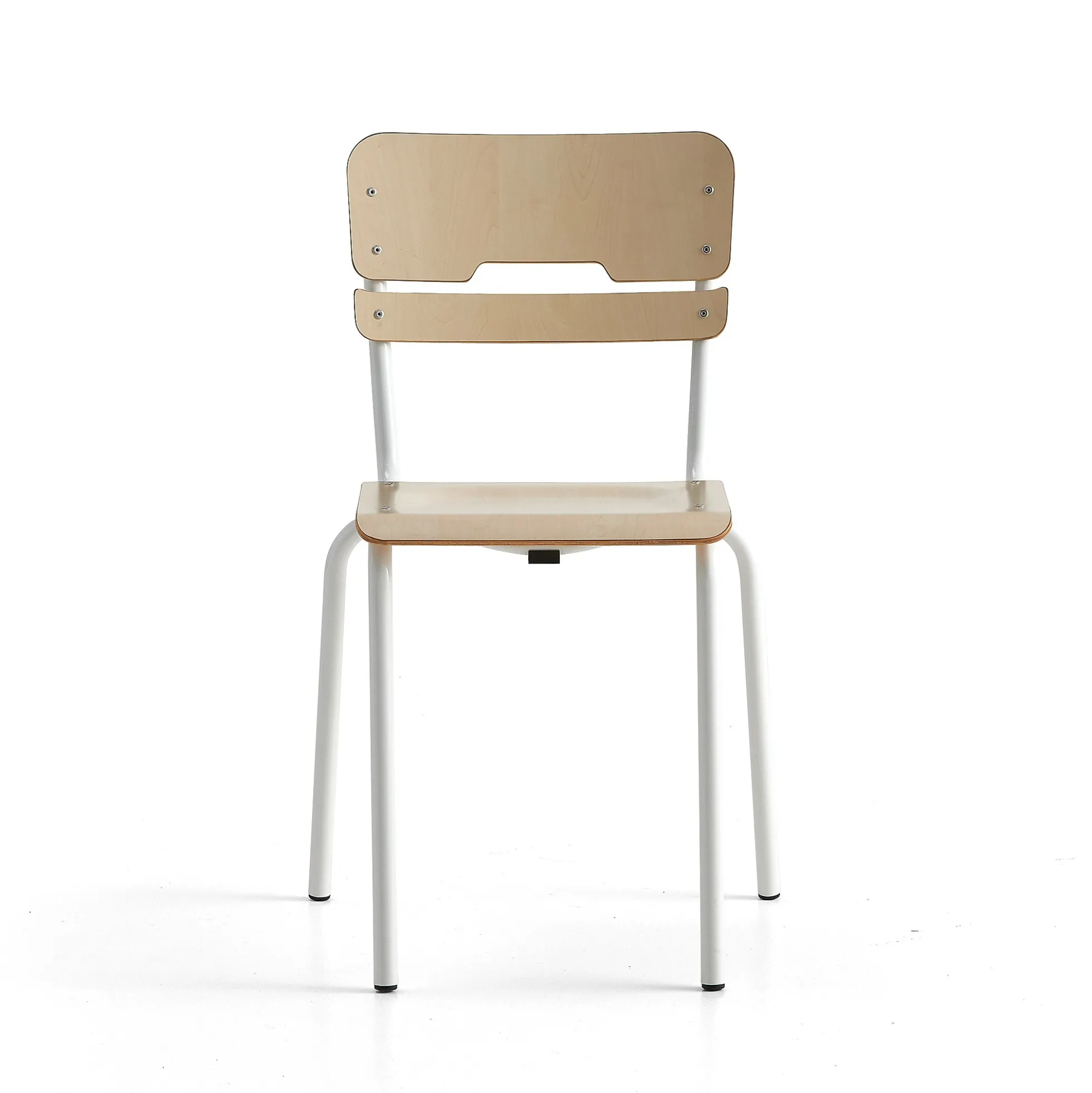 Oppilastuoli SCIENTIA Matala istuin, korkeus: 460 mm, valkoinen/koivu