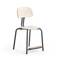 Oppilastuoli YNGVE Jalat, antrasiitinharmaa, koivu, korkeus: 500 mm